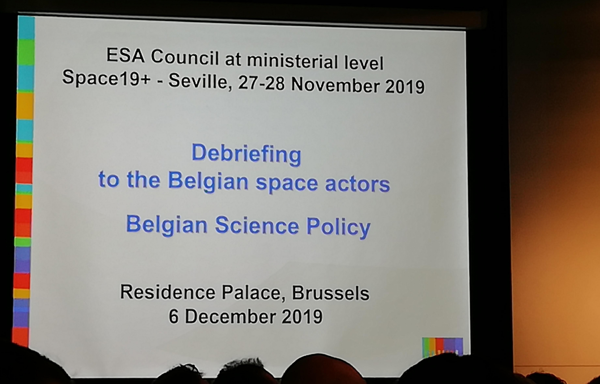 présentation des résultats du Conseil ministériel de l'ESA (27-28 novembre 2019 à Séville) présentation des résultats du Conseil ministériel de l'ESA (27-28 novembre 2019 à Séville)